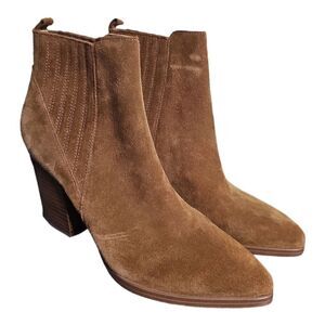 MARC FISHER Alva Pointy Toe Suede Bootie - Size 8 1/2